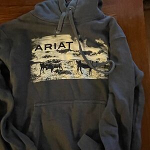 Ariat Charcoal Hoodie with Western Graphic